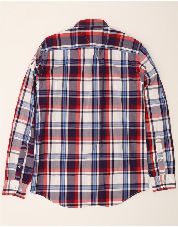 Męska koszula Tommy Hilfiger New York Fit, średnia, wielokolorowa bawełniana krata