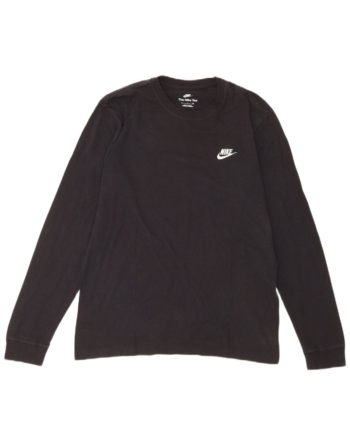 Męska koszulka Nike z długim rękawem, mała, czarna