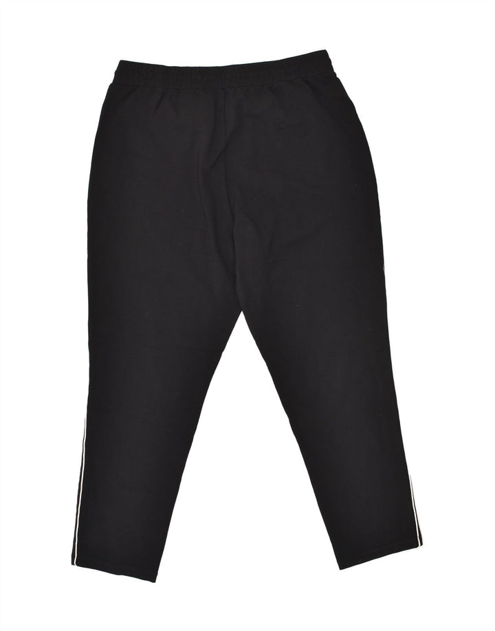 FIORELLA RUBINO Mens Tracksuit Trousers Medium Black Viscose | Vintage Fiorella Rubino | Thrift | Second-Hand Fiorella Rubino | Used Clothing | Messina Hembry 