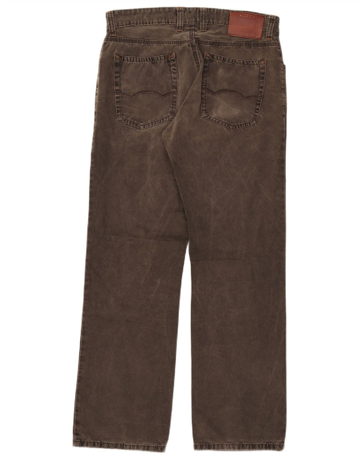 Camel Active Męskie proste dżinsy W33 L32 Khaki Cotton