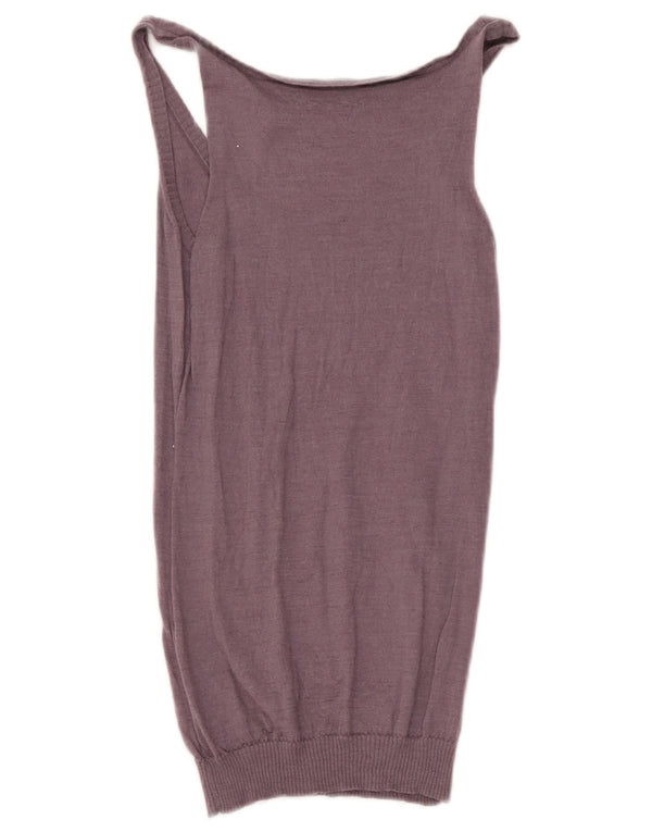 Tank top damski Massimo Dutti UK 12, średni fiolet, wełna
