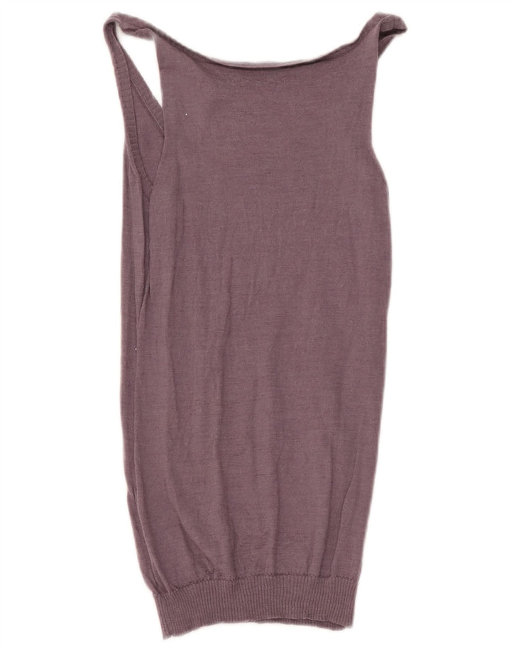 Tank top damski Massimo Dutti UK 12, średni fiolet, wełna