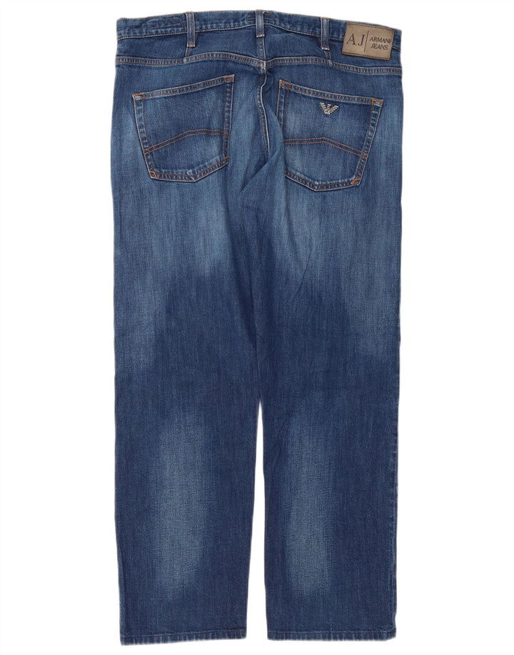 Męskie jeansy Armani Regular Straight W36 L30 Niebieskie bawełniane