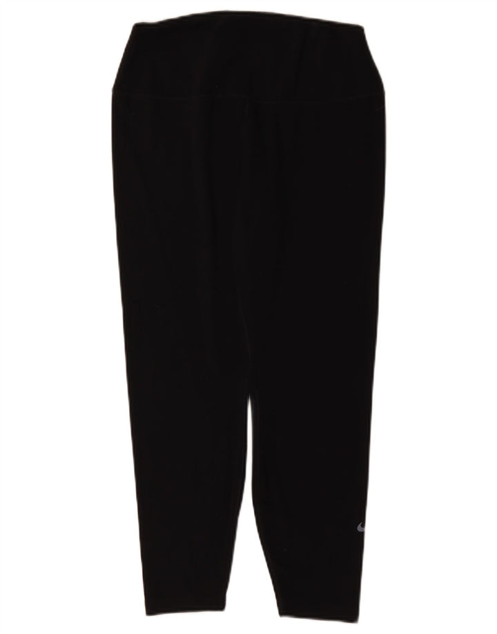 Damskie legginsy Nike Dri Fit UK 16, duże, czarne, poliestrowe