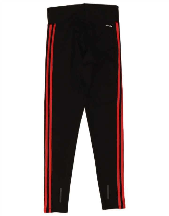 Damskie legginsy Adidas Climalite UK 8/10, małe, czarne, poliestrowe