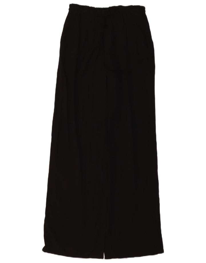 Damskie spodnie z szerokimi nogawkami ZARA z wysokim stanem UK 4 XS W24 L11 czarne