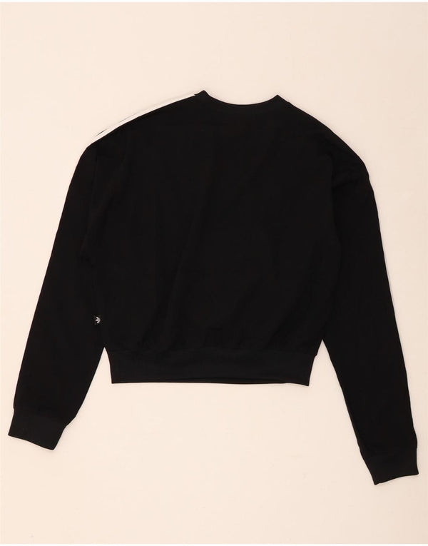 Damska bluza Adidas Crop Oversized Sweter UK 8 Mały czarny poliester