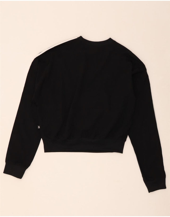 Damska bluza Adidas Crop Oversized Sweter UK 8 Mały czarny poliester
