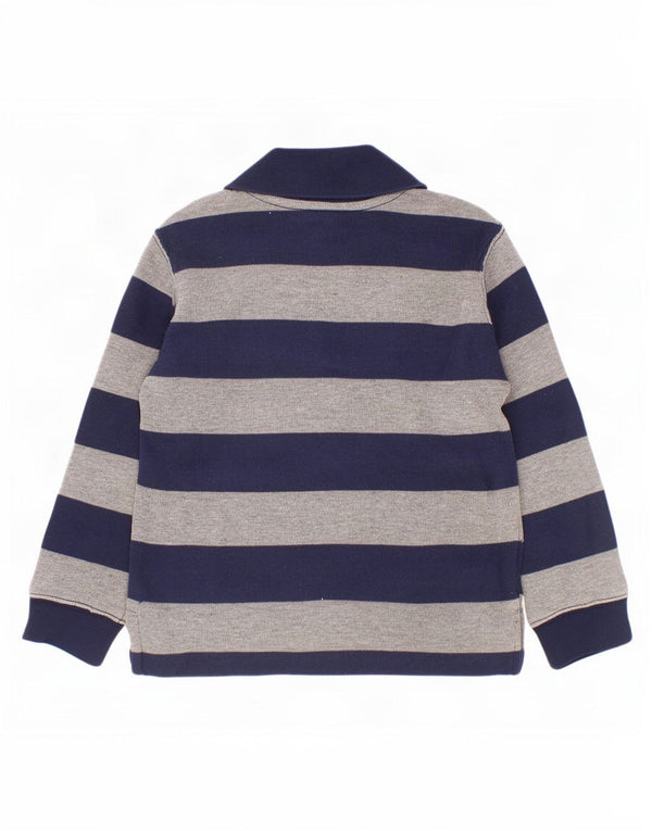 Polo Ralph Lauren Chłopięcy sweter z zamkiem błyskawicznym 3-4 lata, granatowy w paski