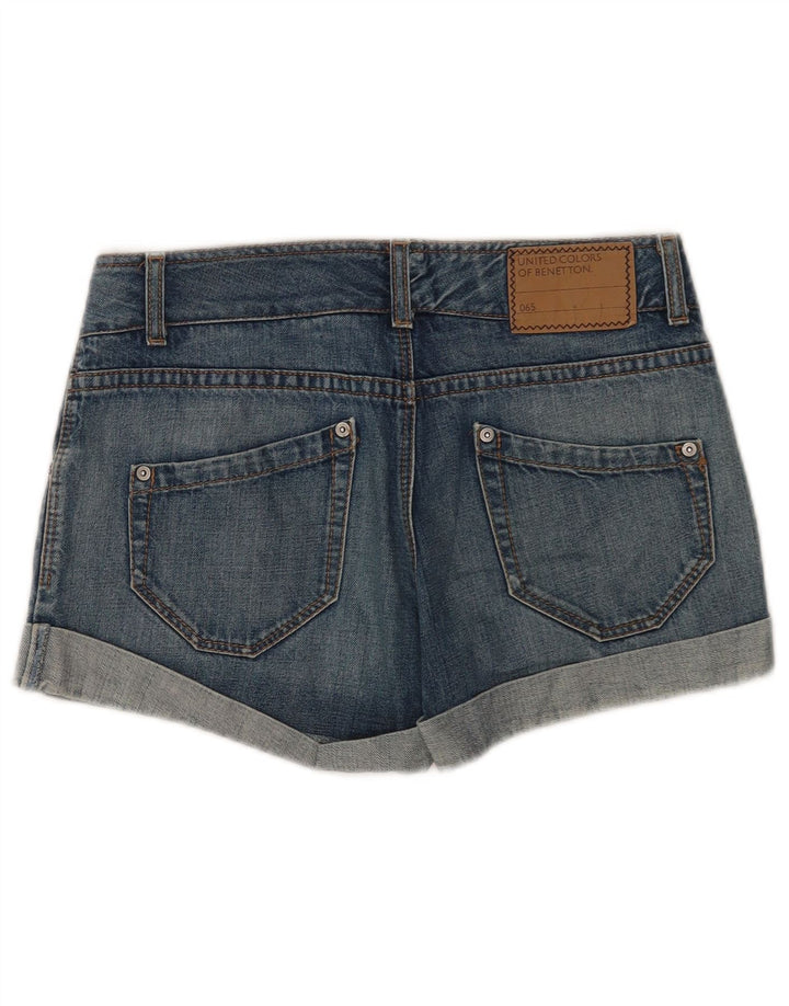 Damskie spodenki jeansowe BENETTON W30 średni niebieski