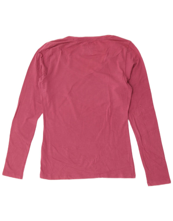 Damski top graficzny Freddy z długim rękawem, UK 18 XL, różowy, bawełniany