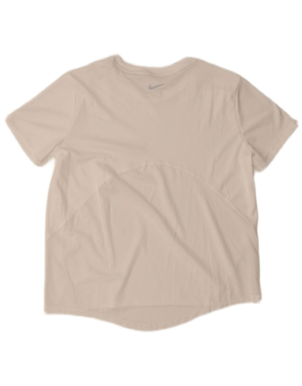Męski T-shirt Nike Dri Fit, średni biały