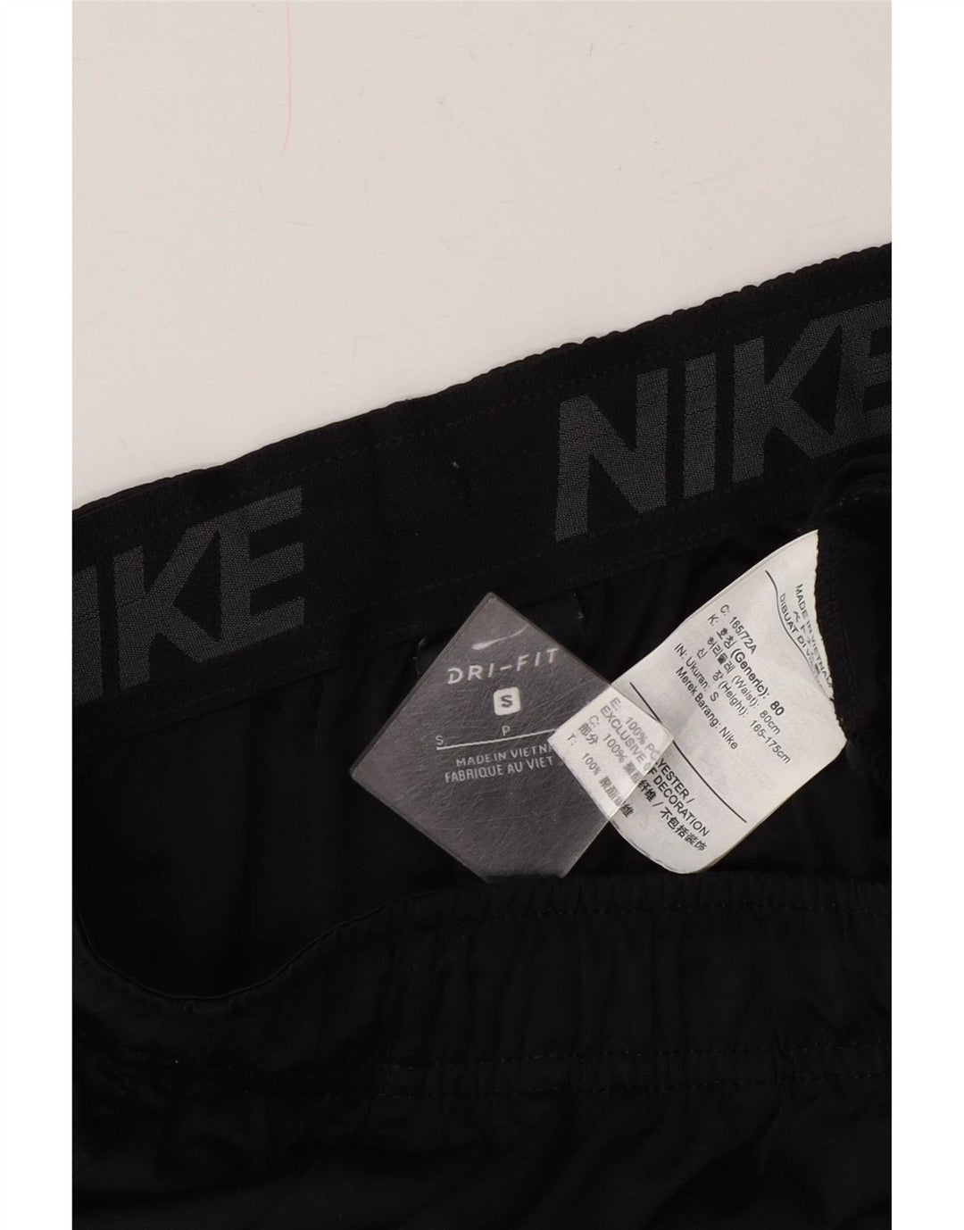 Męskie spodenki sportowe Nike Dri Fit, małe, czarne, poliestrowe