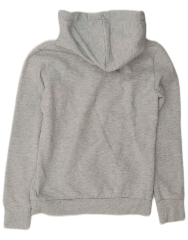 Damski sweter z kapturem Superdry z grafiką UK 10, mały, szary, z bawełny w cętki