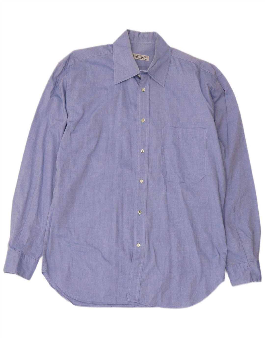 Koszula męska Trussardi Jeans, rozmiar 40 15 1/2, średnia niebieska bawełna