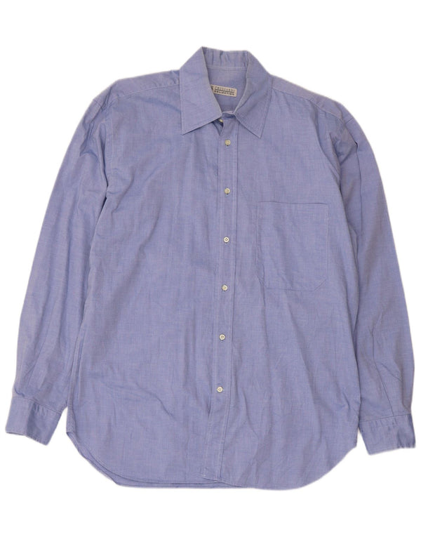 Koszula męska Trussardi Jeans, rozmiar 40 15 1/2, średnia niebieska bawełna