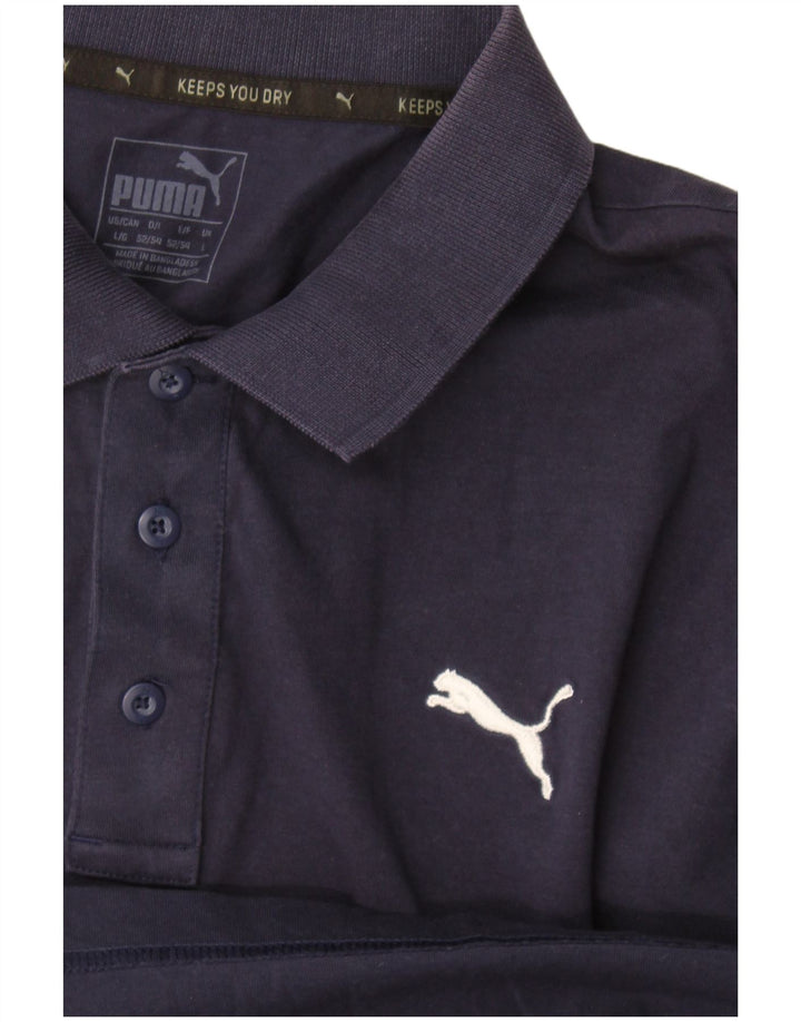 Męska koszulka polo Puma, duża, granatowa