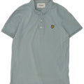 Męska koszulka polo Lyle & Scott, średnia niebieska, bawełniana