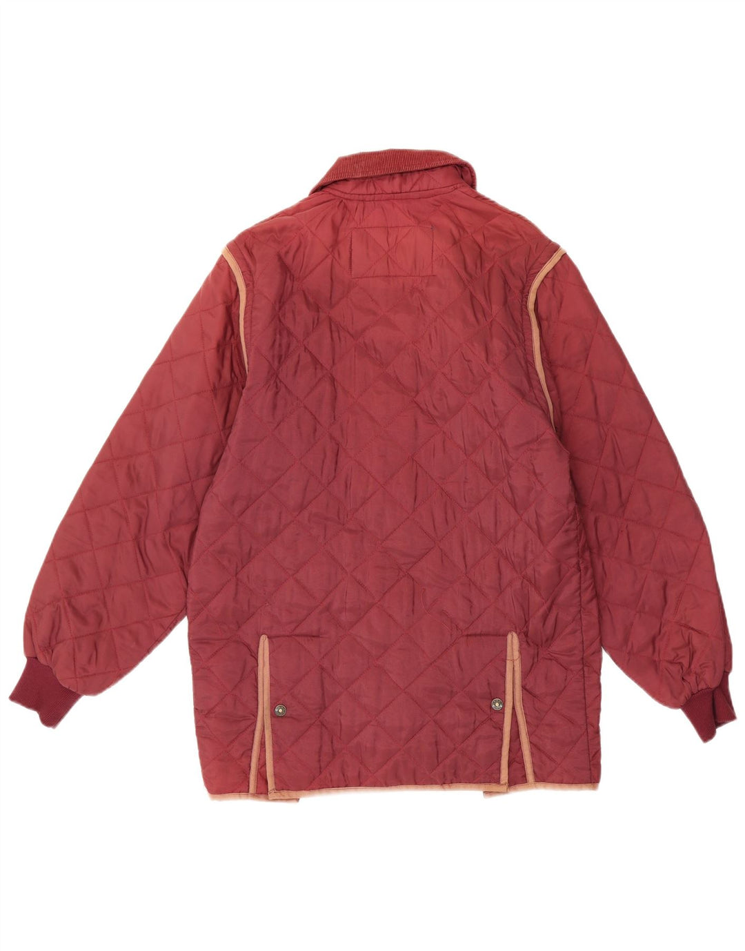 Vintage męska pikowana kurtka UK 36 Small Burgundowy nylon