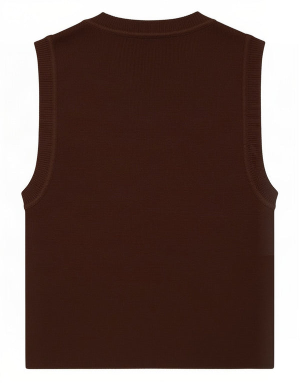 Damski krótki top Zara UK 8 Small Brown wiskoza
