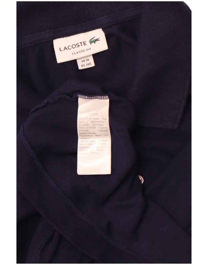 Męska koszulka polo LACOSTE o klasycznym kroju, rozmiar 10, 5XL, granatowa, bawełniana