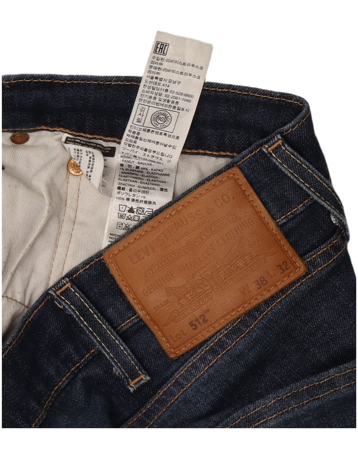 Męskie jeansy Levi's 512 Slim Tapered W38 L28 Niebieskie bawełniane