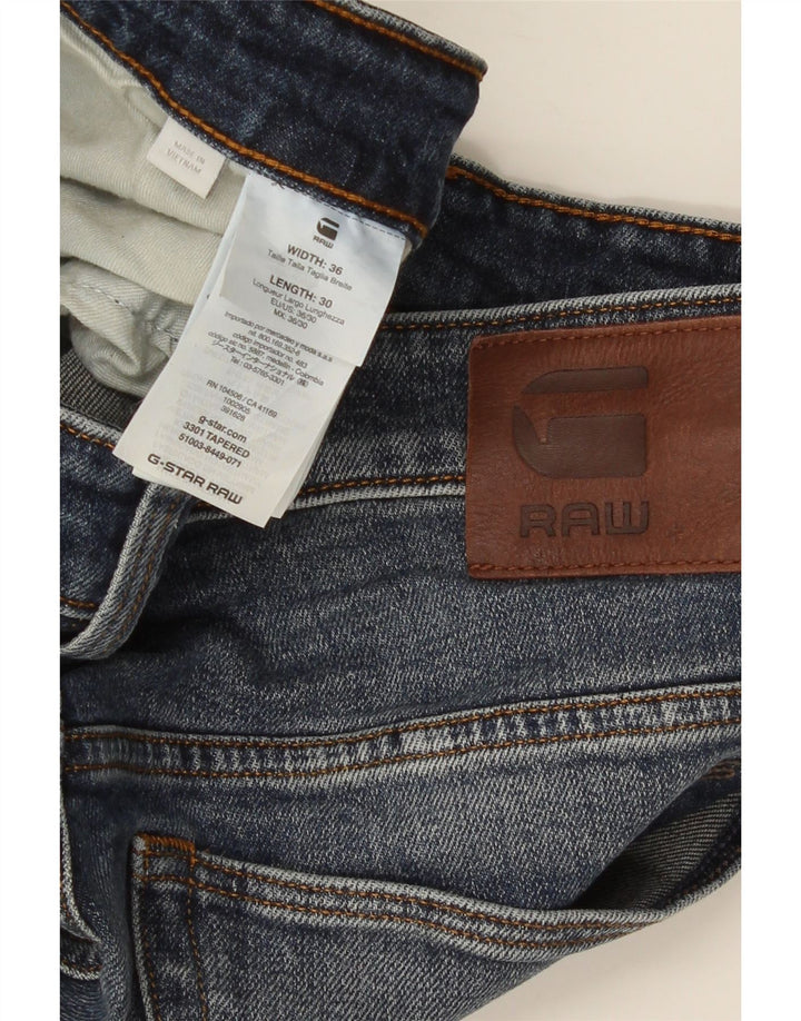 Męskie jeansy slim G-Star W36 L30 Niebieskie bawełniane