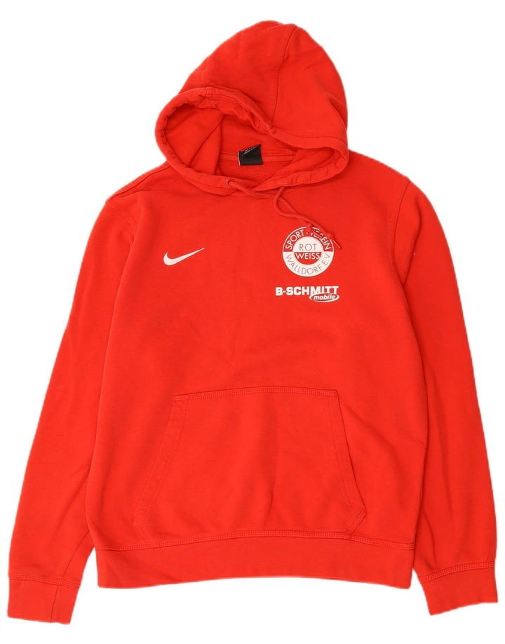 Męski sweter z kapturem Nike Graphic, średnio czerwony, bawełniany