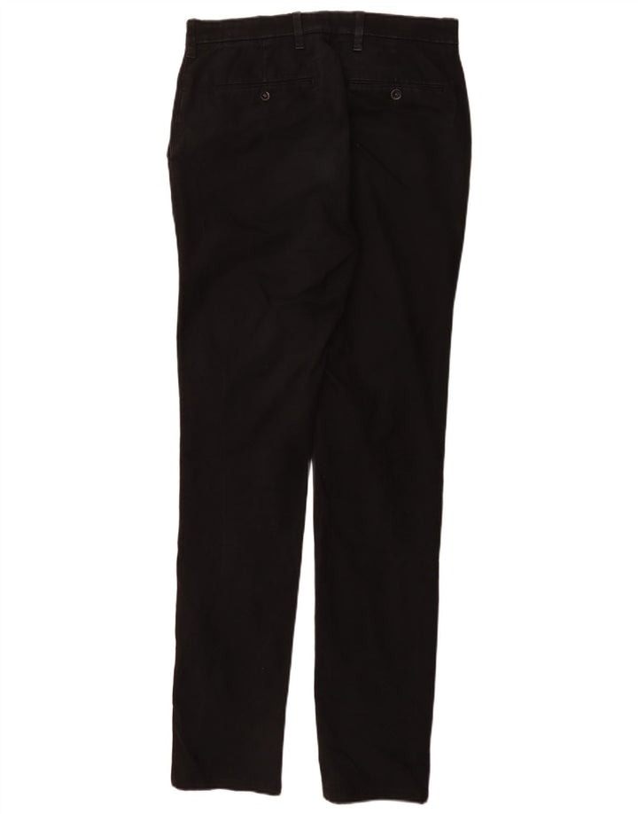 Męskie spodnie Chino Marks & Spencer W30 L35, czarne, bawełniane