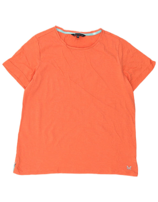 T-shirt damski Crew Clothing Top UK 14, duży, pomarańczowy, bawełniany