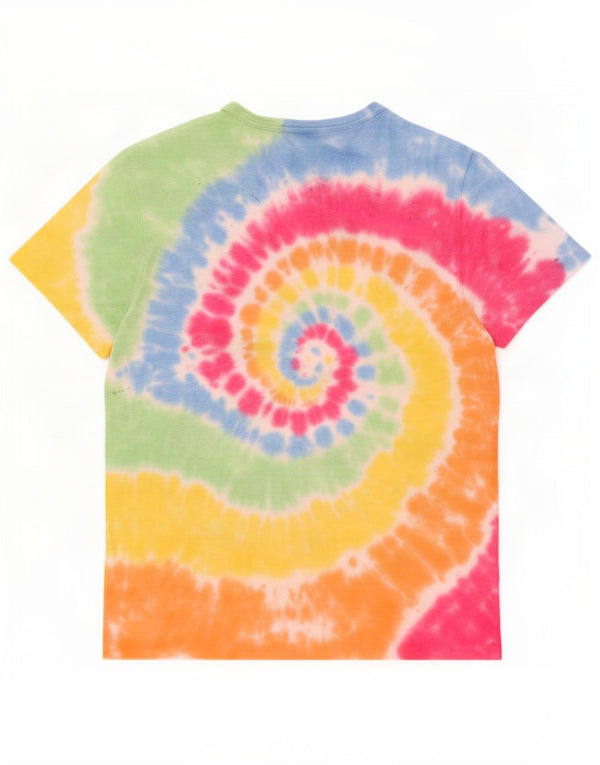 T-shirt męski J. Crew Garment Dyed Top, średniej wielkości wielokolorowa bawełna Tie Dye