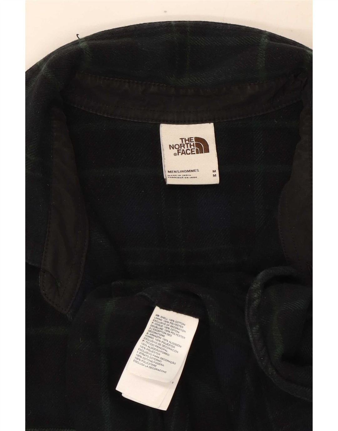 Męska koszula flanelowa The North Face w kolorze granatowym, bawełniana w kratkę