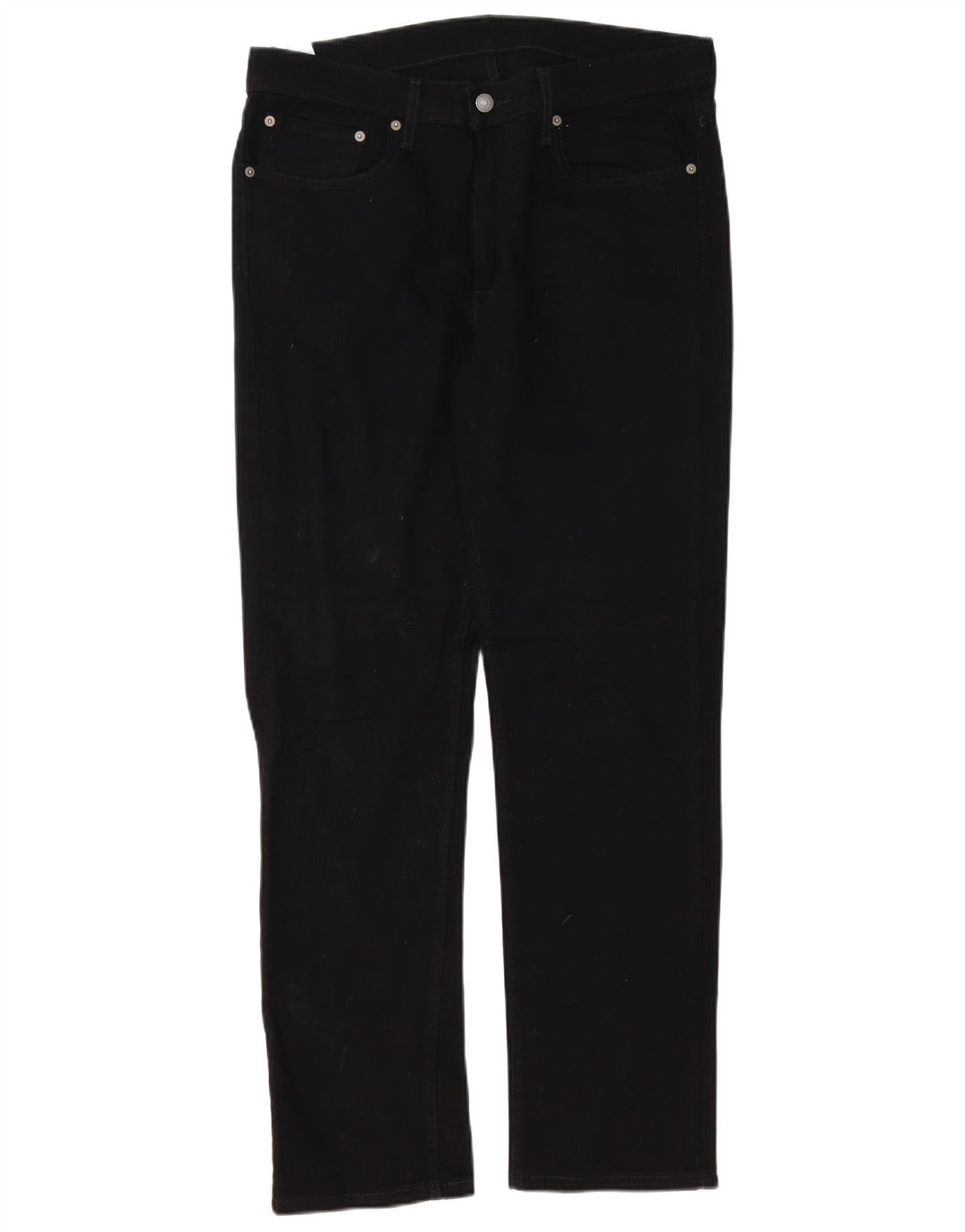 Męskie dżinsy Levi's 514 Straight W34 L32 Czarna bawełna