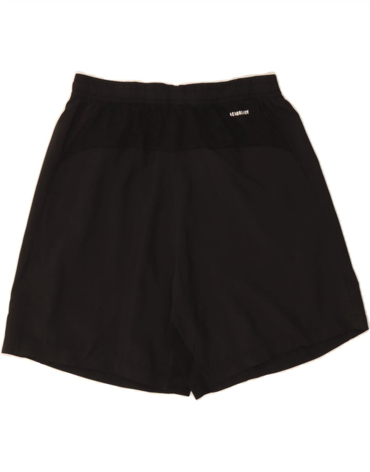 ADIDAS Womens Aeroready Sport Shorts UK 12 Medium  Black Polyester Vintage Adidas and Second-Hand Adidas from Messina Hembry 