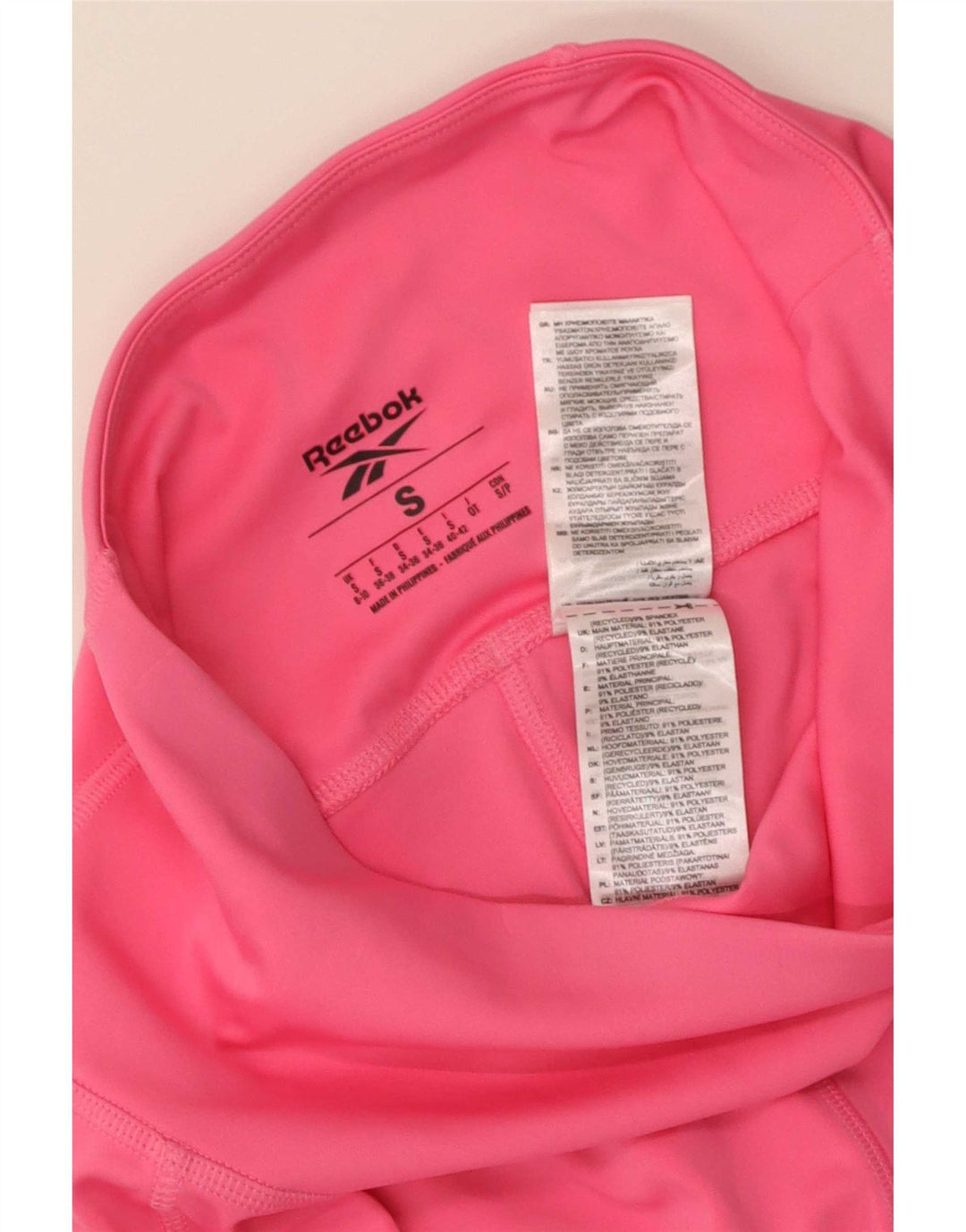 Legginsy damskie Reebok UK 8/10, małe, różowe, poliester