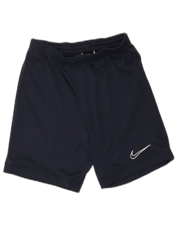 Damskie spodenki sportowe Nike Dri Fit UK 8, małe, granatowe, poliestrowe