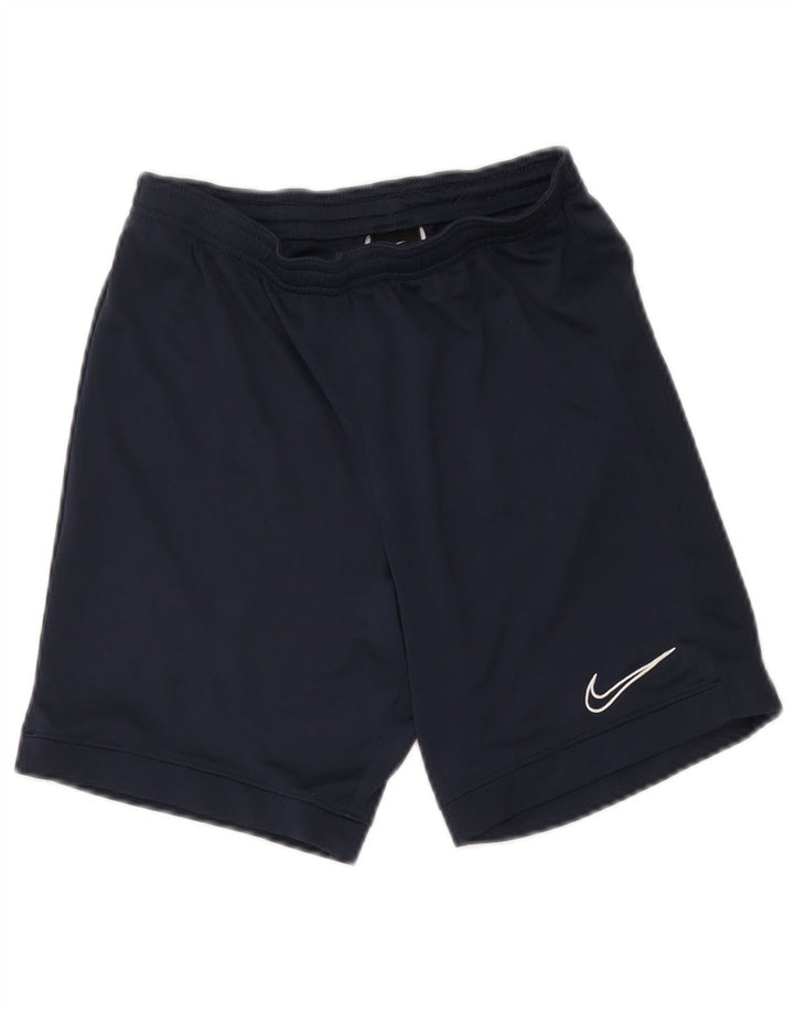 Damskie spodenki sportowe Nike Dri Fit UK 8, małe, granatowe, poliestrowe
