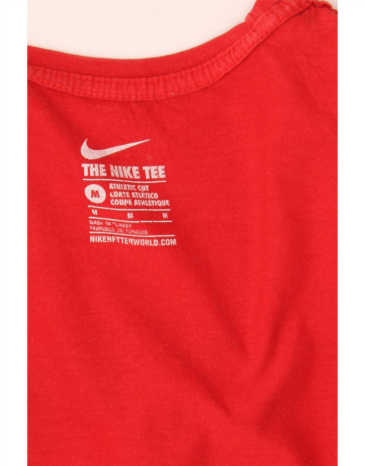 Męski T-shirt Nike Athletic Cut Graphic Top, średni czerwony