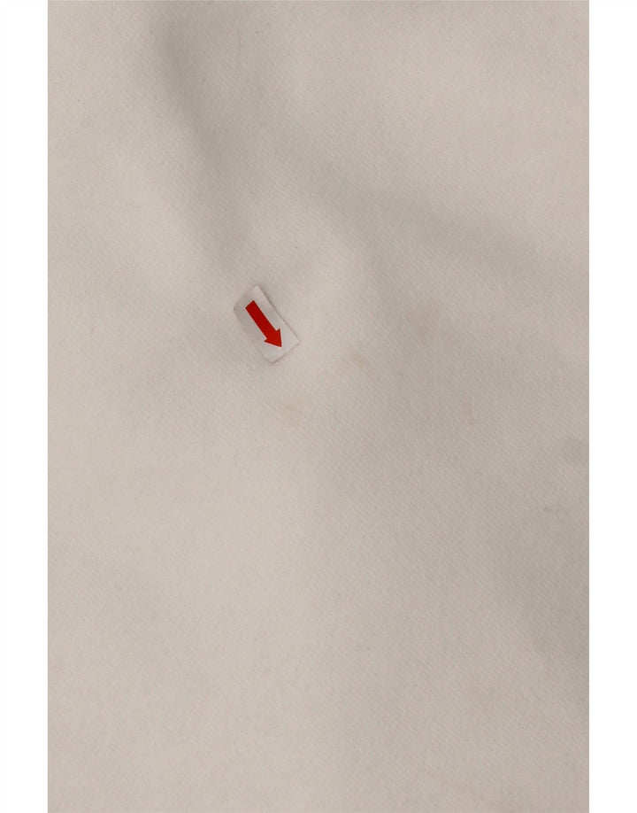 HOLLISTER Męski sweter z kapturem, duży, biały, bawełniany