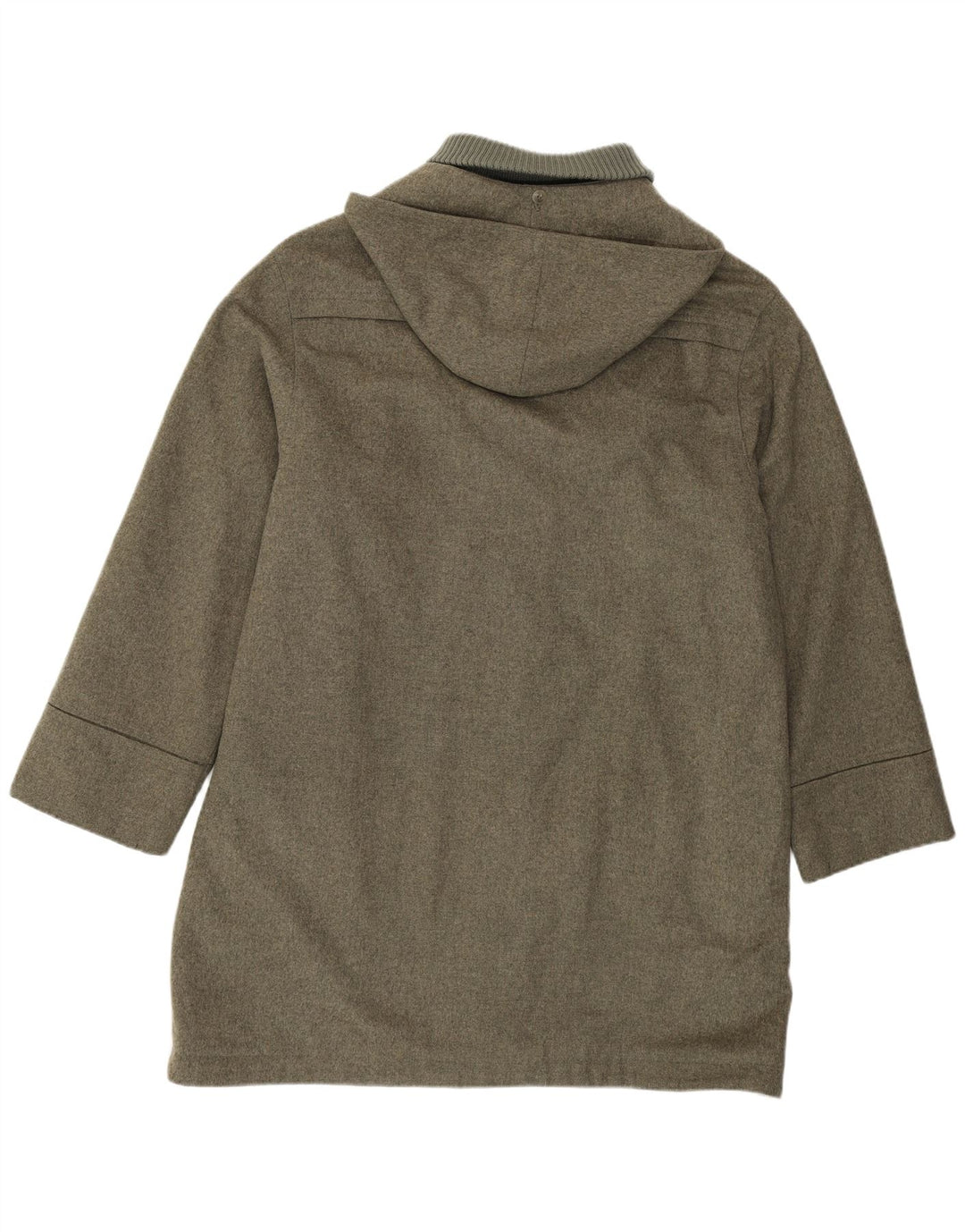 Męski płaszcz z kapturem Merlet IT 50, duża wełna khaki