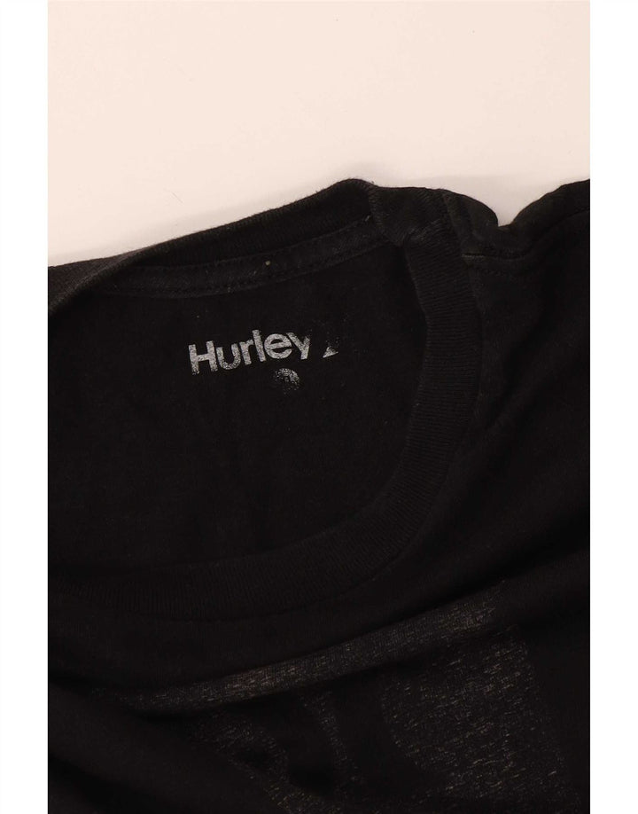 Męski T-shirt z grafiką Hurley, duży, czarny