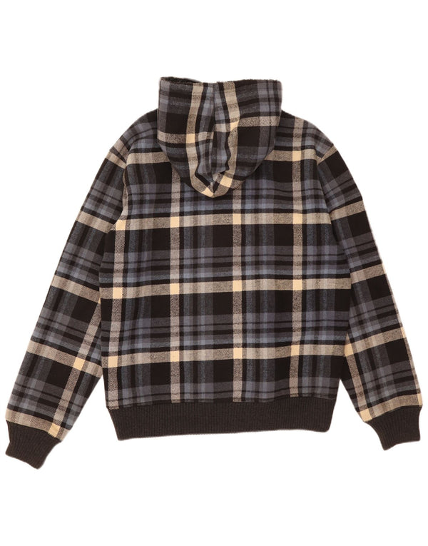 Męska kurtka bomberka z kapturem Marlboro Classics UK 42 XL w wielobarwną kratkę