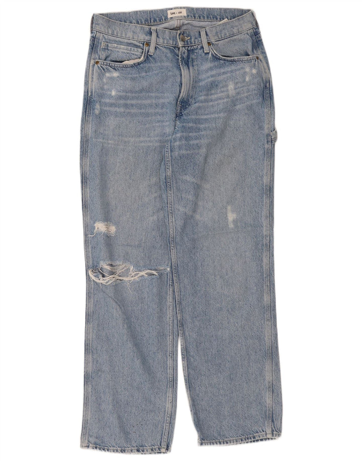 LEE Damskie jeansy H&M w trudnej sytuacji US 6 Medium W32 L30 Niebieskie
