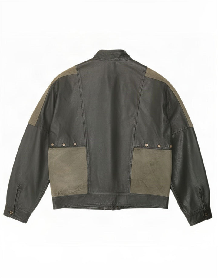 Męska kurtka skórzana Maxime IT 56 3XL w kolorze khaki