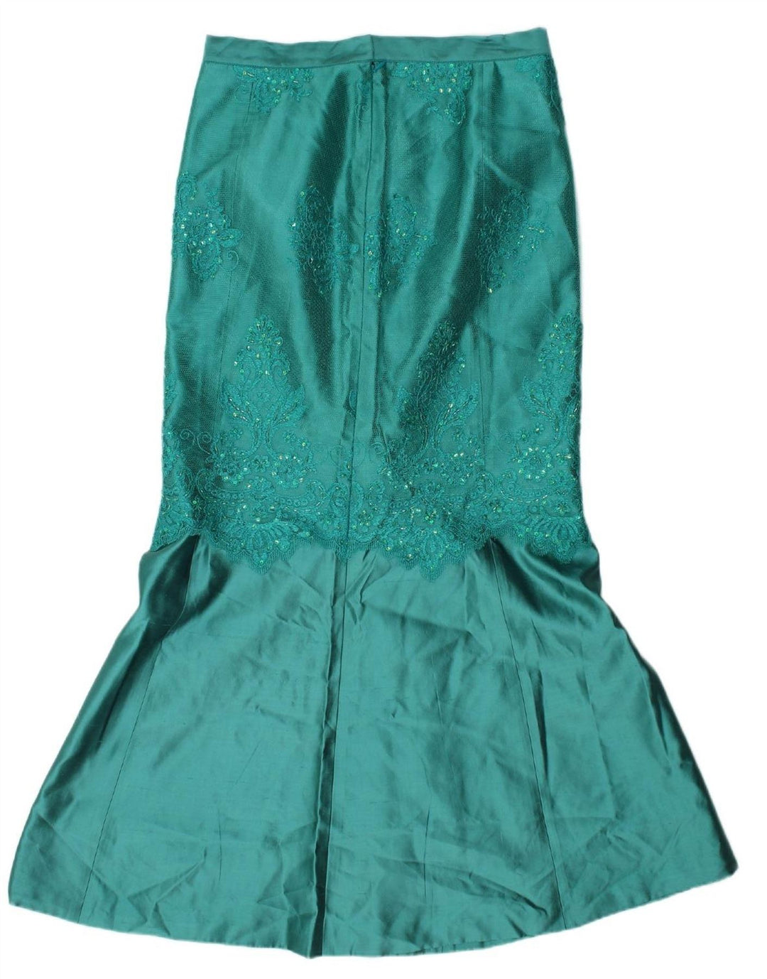 VINTAGE Womens Front Tie 3 Piece Set IT 44 Medium W32  Green Silk