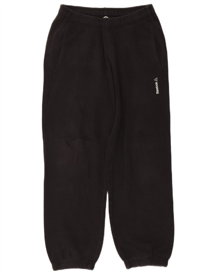 Męskie spodnie dresowe Reebok Joggers, małe, czarne, bawełniane