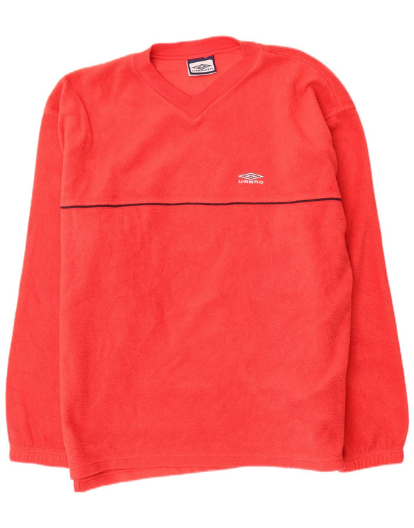 Męski sweter polarowy Umbro 2XL, czerwony poliester