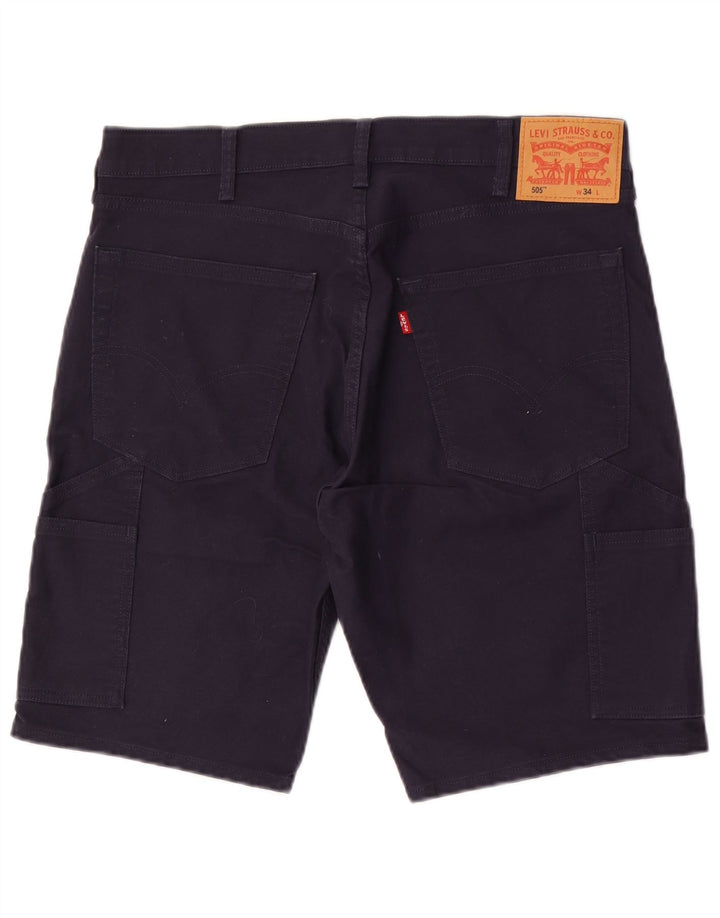 Męskie szorty Levi's 505 W34, duże, granatowe, bawełniane