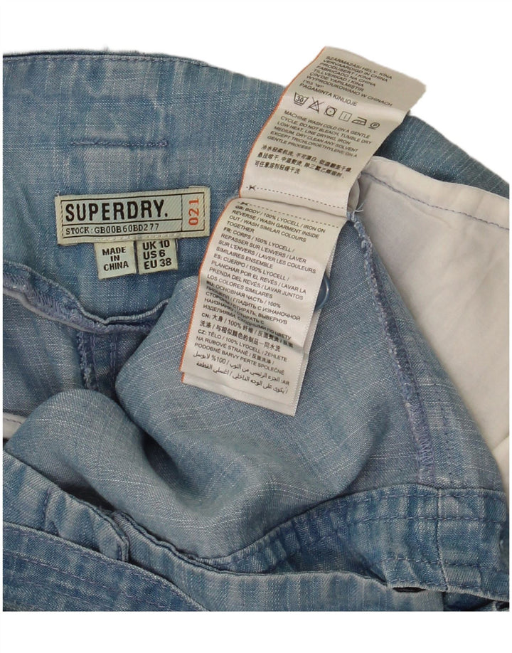 Damskie spodenki Chino Superdry UK 10 Small W32 Niebieski Lyocell