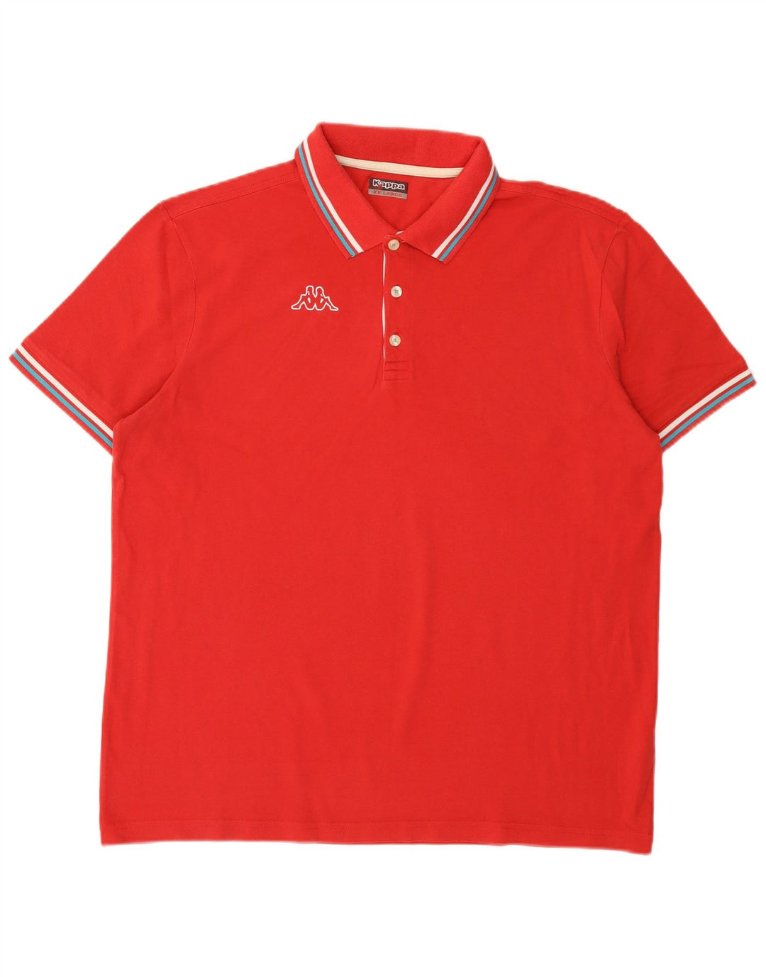 Męska koszulka polo Kappa 2XL czerwona bawełniana